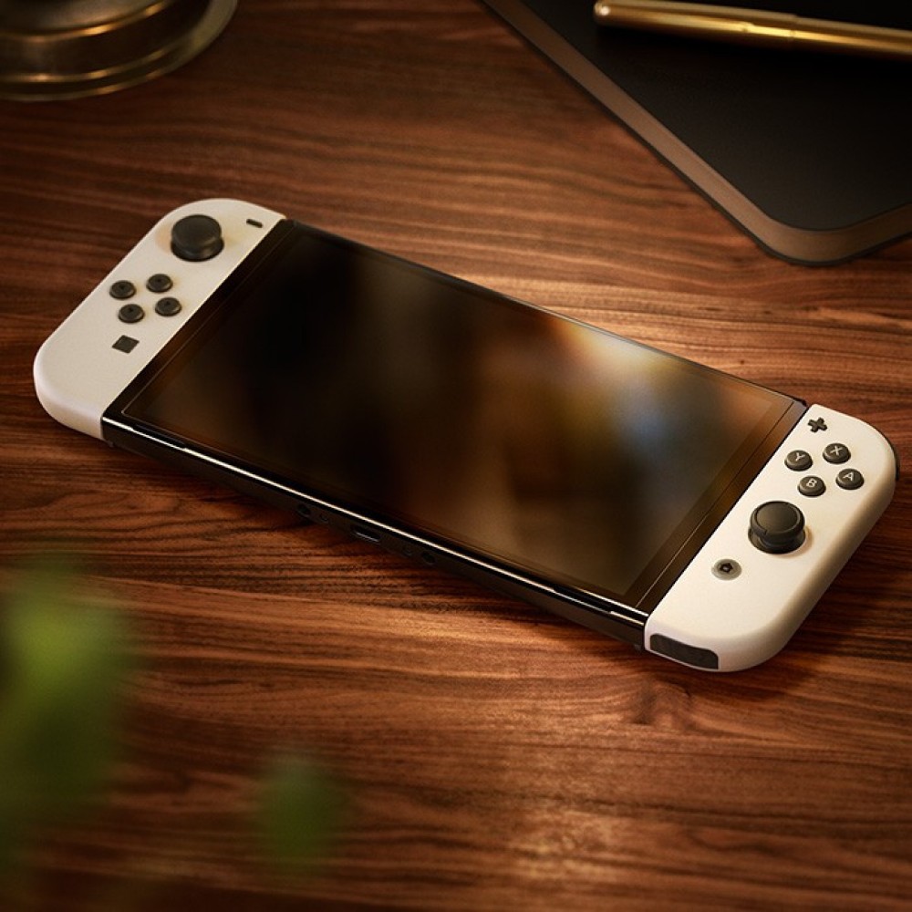 Портативная игровая приставка Nintendo Switch OLED with White Joy-Con