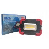 Портативна світлодіодна акумуляторна лампа - ліхтар для майстерні та дому з функцією повербанк Bass Polska 5907