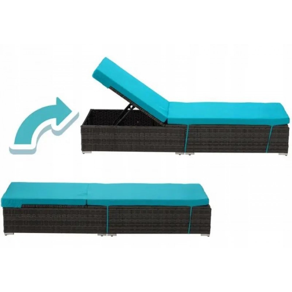 Шезлонг Garden Line ABI3548 Синій ABI3548