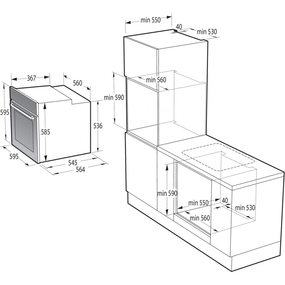 Духова шафа Gorenje BO6735E05B