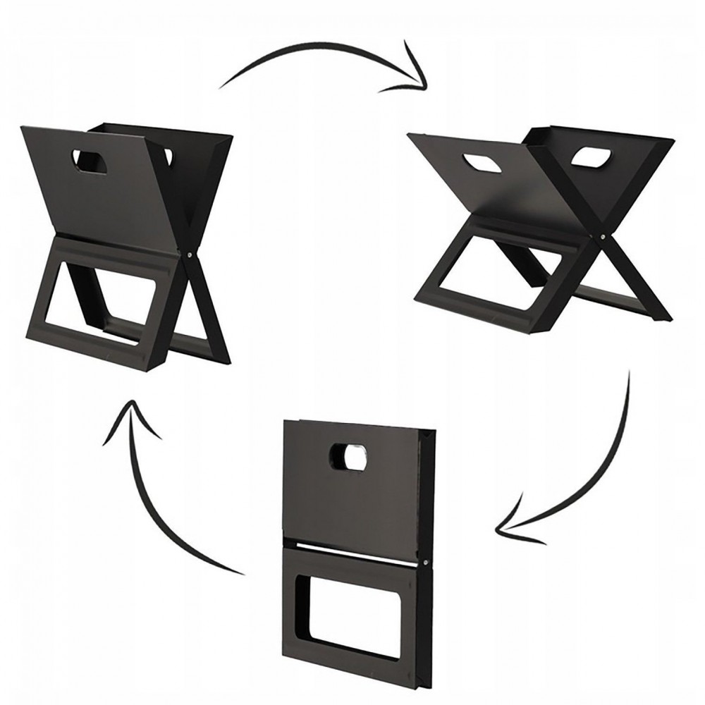 Складаний вугільний гриль Garden Line BBQ4858 Чорний