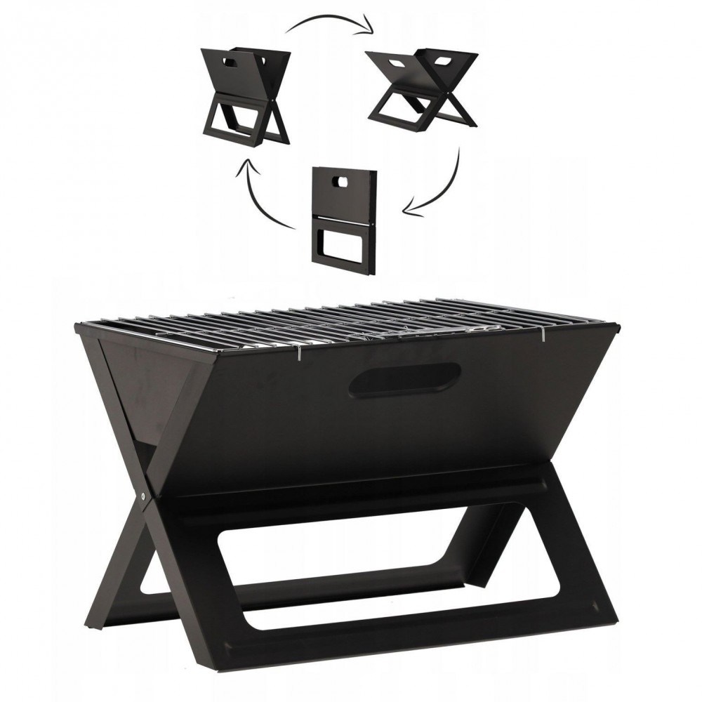Складаний вугільний гриль Garden Line BBQ4858 Чорний