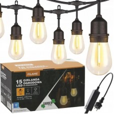 Декоративна гірлянда Garden Line 15 LED 15 м Теплий-білий SOL1267
