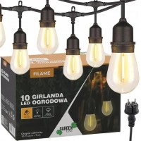 Декоративна гірлянда 10 LED 10 м Теплий-білий Garden Line  SOL1243