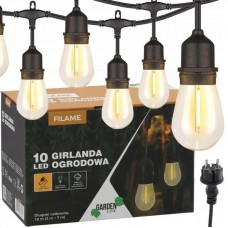 Декоративна гірлянда 10 LED 10 м Теплий-білий Garden Line  SOL1243