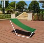 Складаний шезлонг, лежак зелений 98 х 50 см GardenLine LEZ4264