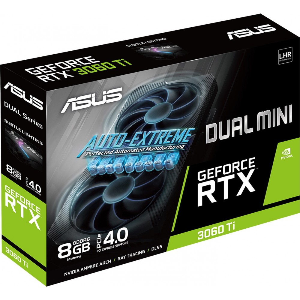 Видеокарта Asus GeForce RTX 3060 Ti Dual V2 Mini LHR